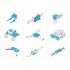 Ресурсный набор Bracket Robot Pack-Blue - «globural.ru» - Сургут