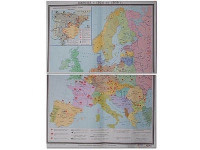 Учебная карта "Европа 1924-1939 гг" 1050*1420 мм (матовое, 2-стороннее лам.) - «globural.ru» - Сургут