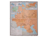 Учебная карта "Россия 1907-1914 гг." 1420*1100 мм (матовое, 2-стороннее лам.) - «globural.ru» - Сургут