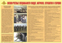 Плакат "Военно-учетные специальности солдат, матросов, сержантов и старшин" - «globural.ru» - Сургут