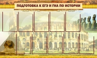Стенд "Подготовка к ЕГЭ и ОГЭ по истории вариант 2 ( 9 кармашков)" - «globural.ru» - Сургут