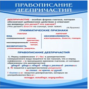 Стенд "Правописание деепричастий" - «globural.ru» - Сургут
