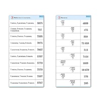 Комплект карточек (10) "Обучающий калейдоскоп. Сложение и вычитание в столбик" - «globural.ru» - Сургут