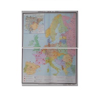 Учебная карта "Европа 1924-1939 гг" 1050*1420 мм (матовое, 2-стороннее лам.) - «globural.ru» - Сургут