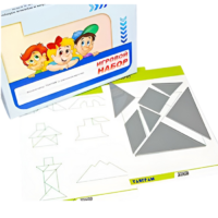 Игровой набор "Танграм" (с комплектом карточек) - «globural.ru» - Сургут