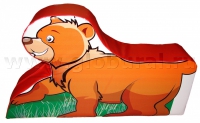 Напольная игрушка "Медвежонок" с шелкографией (ВИК) - «globural.ru» - Сургут