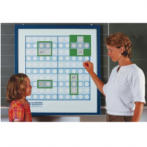 Магнитный плакат "Сотенный квадрат". (Серия "От 1 до 100") с методическими рекомендациями - «globural.ru» - Сургут