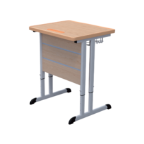 Стол ученический одноместный на плоскоовальной трубе 3-7 гр.р. - «globural.ru» - Сургут