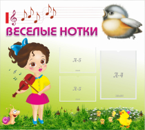 Стенд "Веселые нотки" - «globural.ru» - Сургут