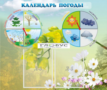 Стенд "Календарь погоды" - «globural.ru» - Сургут
