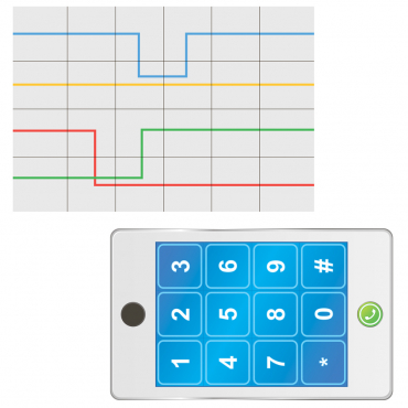 Тематическое поле-маршрутизатор «Цветные линии» / «Телефон» для мини-робота Bee-Bot - «globural.ru» - Сургут