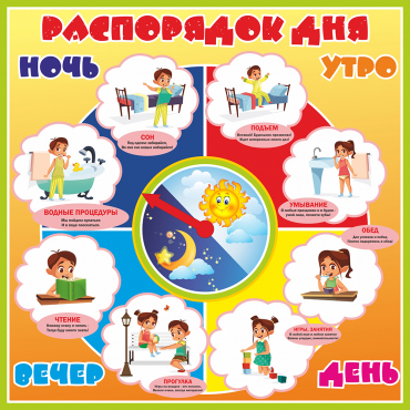 Стенд "Распорядок дня" - «globural.ru» - Сургут