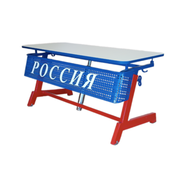 Стол ученический двухместный "Патриот-2п" на газовом лифте (р.гр. № 3-7 и наклоном столешницы ) - «globural.ru» - Сургут